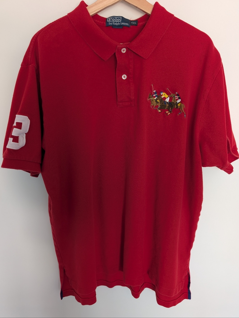 Polo Ralph Lauren #3 Jockey Riders Big Pony Color Embroidered Size XXL